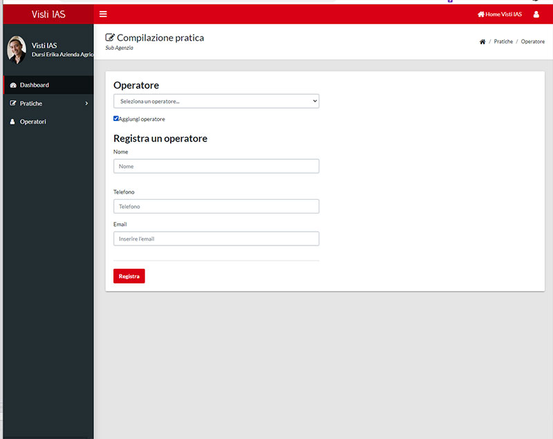 avvio compilazione pratica consolare