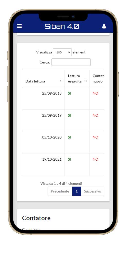 App letture acqua elenco letture
